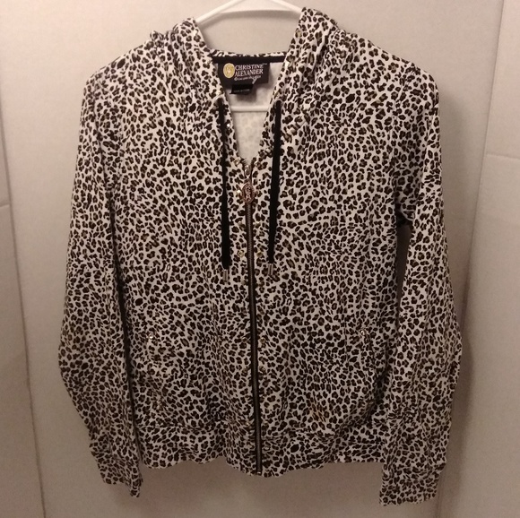 ChristineAlexander bling cheetah hoodie - Picture 3 of 7